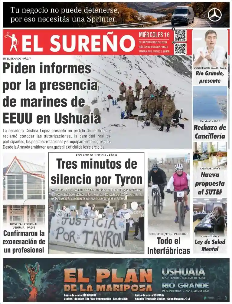 Estudios Max | PORTAL VOZ - Tapa del diario El Sureño